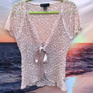 I•N•C light pink lace top size P/L